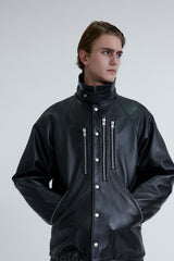 White Mountaineering /LEATHER COACH JACKET - WM2573214