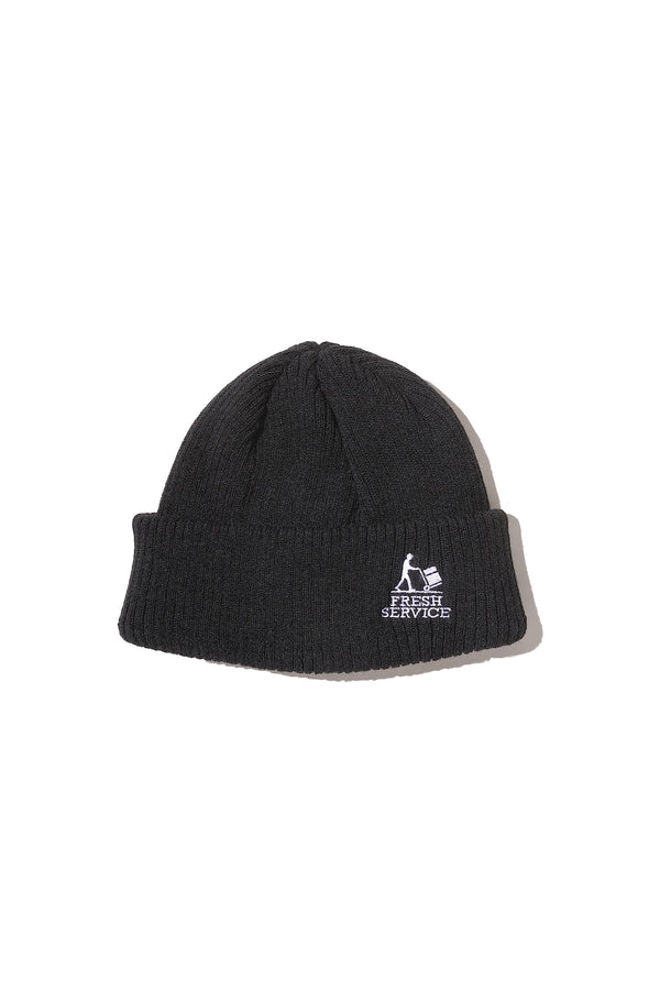 Fresh Service / THERMAL RIB KNIT WATCH CAP - BLACK