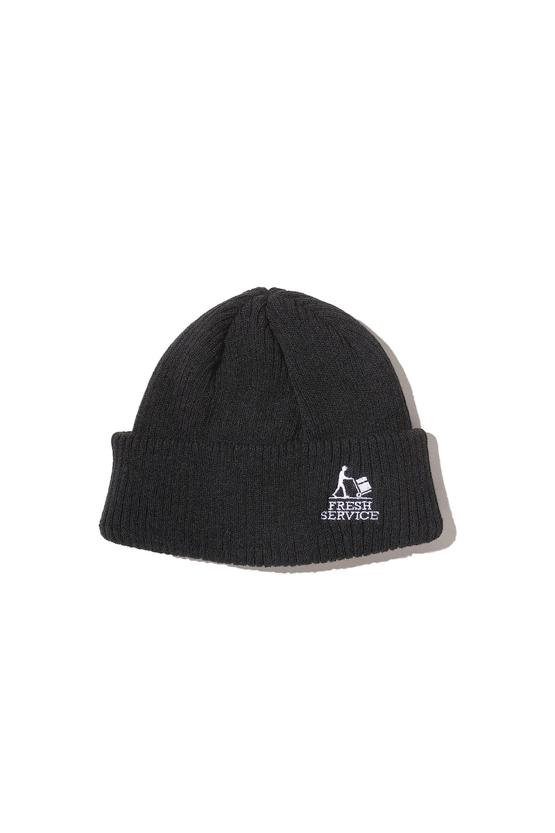 Fresh Service / THERMAL RIB KNIT WATCH CAP - BLACK