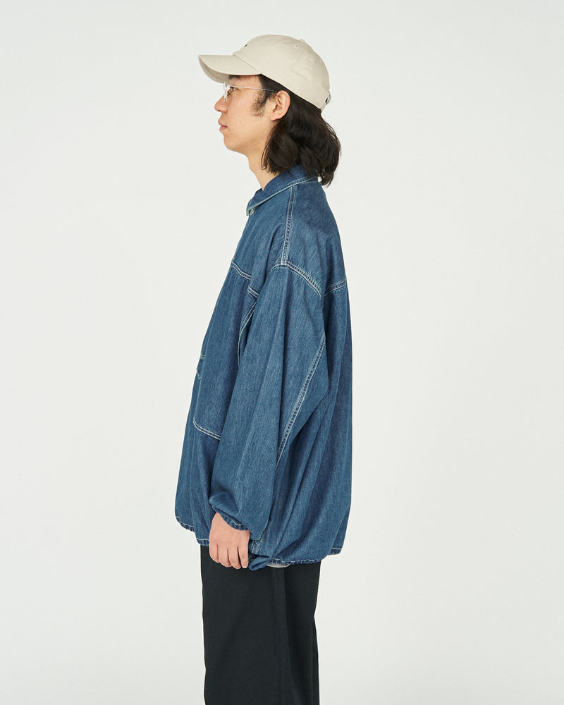 Fresh Service / Denim Pullover Shirt - Fade Indigo