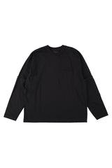 MODMNT /DETACHABLE  L/S TEE - BLK