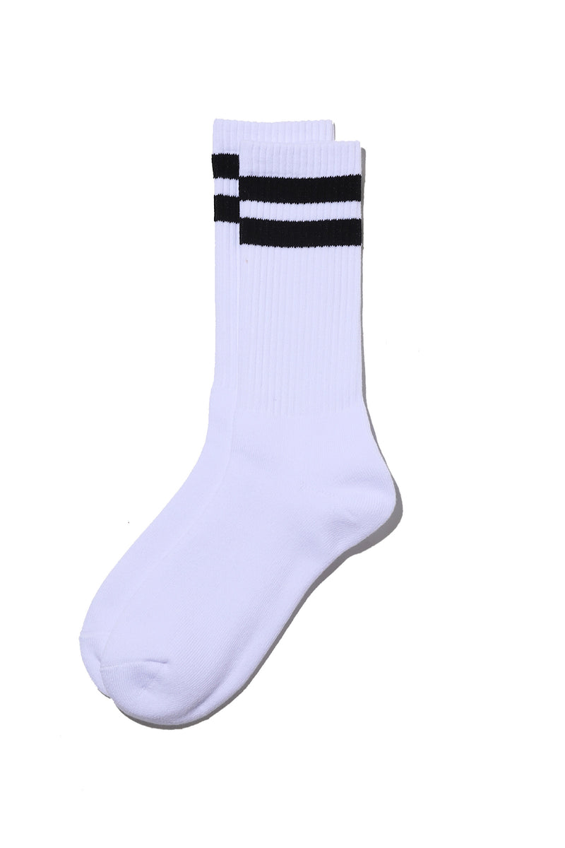 Fresh Service / 2-Pack Line Crew  Socks - Black