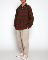 CORONA / W.C.W SHIRT PULLOVER / Red × Green
