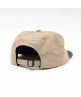 Garbage / SOFT BRIM 6 PANEL CAP LOW (HAPPY CHEMICALS) - SAND / NAVY BRIM (NAVY EMB)