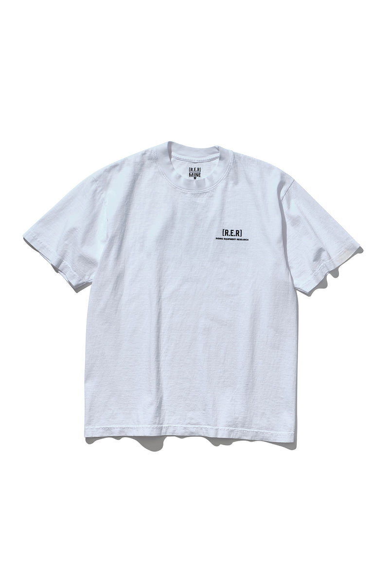 Riding Equipment Research / Logo Tee   (MINE) - RER187/WHT
