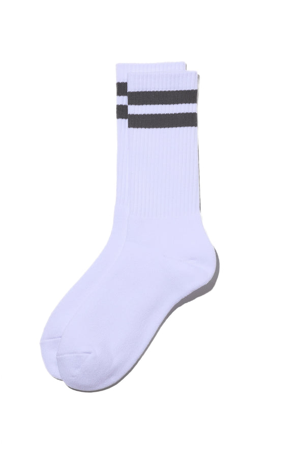 Fresh Service / 2-Pack Line Crew  Socks - Gray