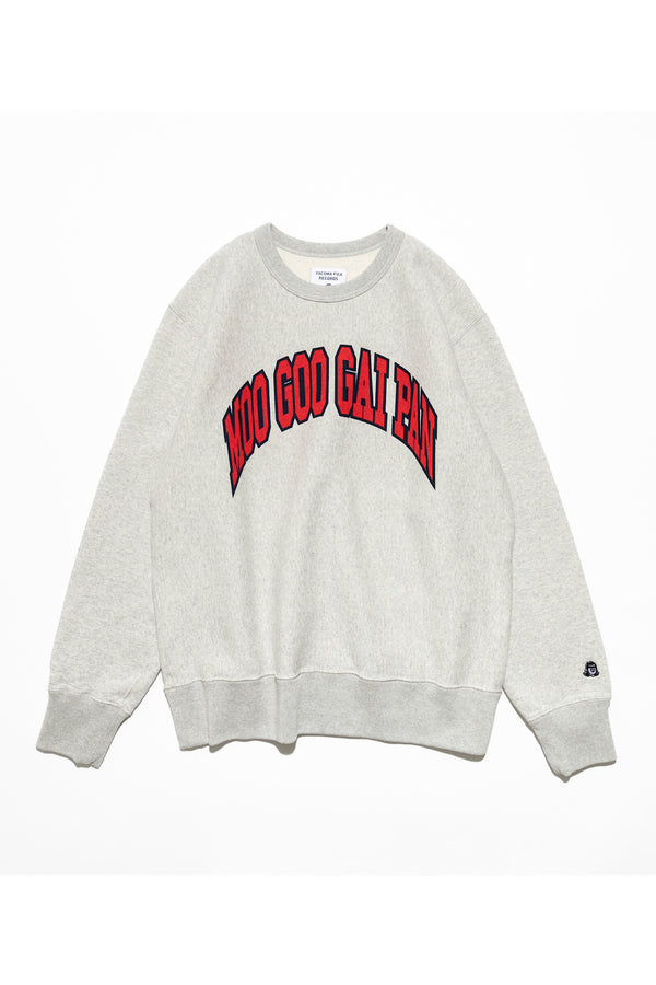 TACOMA FUJI RECORDS / MOO GOO GAI PAN SWEATSHIRT designed by Shuntaro Watanabe