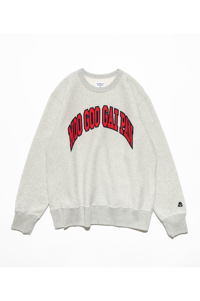 TACOMA FUJI RECORDS / MOO GOO GAI PAN SWEATSHIRT designed by Shuntaro Watanabe