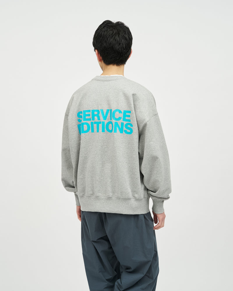 Fresh Service / FRIEND EDITIONS LIGHT OZ CREW NECK SWEAT - H.GRAY