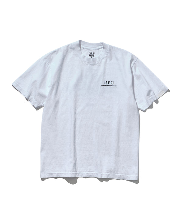 Riding Equipment Research / Logo Tee   (MINE) - RER187/WHT