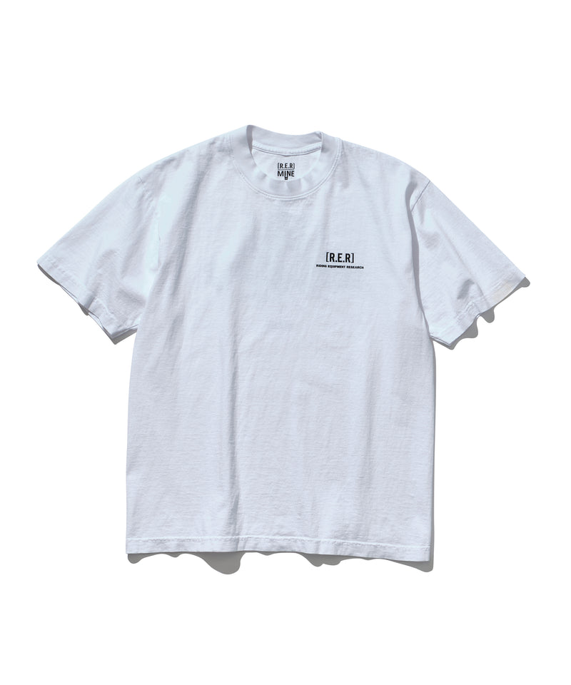 Riding Equipment Research / Logo Tee   (MINE) - RER187/WHT