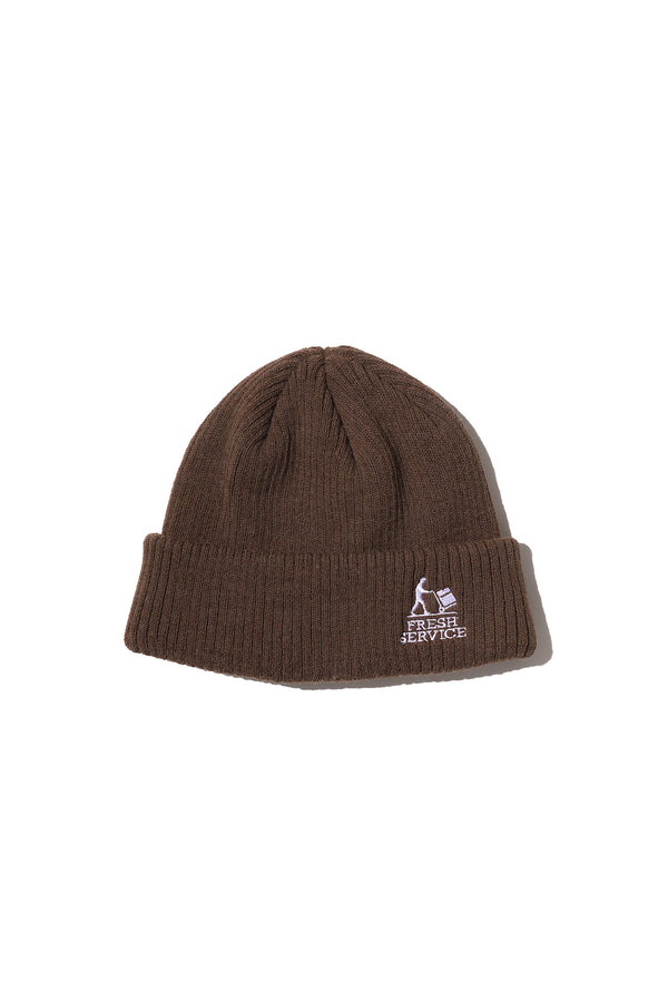 Fresh Service / THERMAL RIB KNIT WATCH CAP - KHAKI
