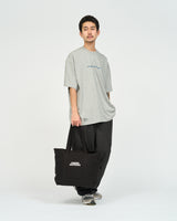 Fresh Service / UTILITY CANVAS TOTE "FE MONOGRAM"  - Black