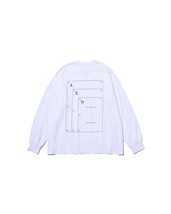 Fresh Service / AS×FS CORPORATE L/S TEE “A-SERIES” - WHITE