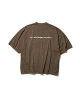 Mountain Research /Punctured Letters Tee "No Fun" - Brown