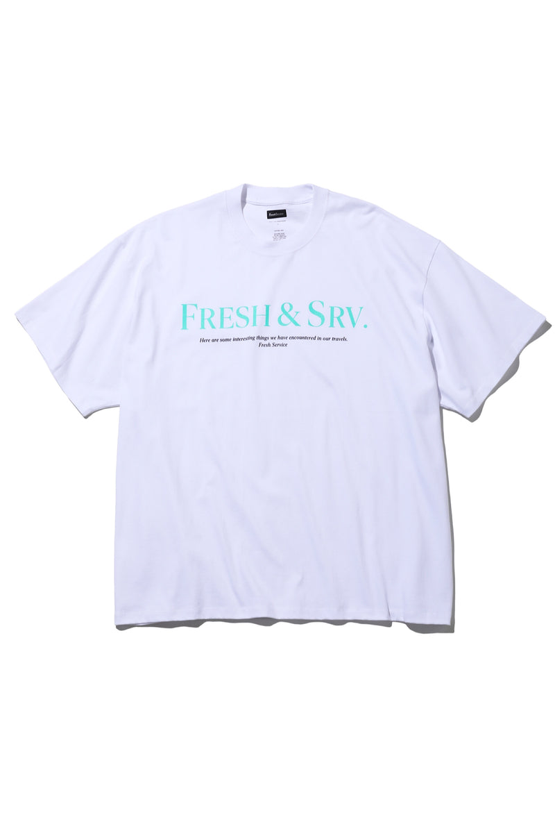 Fresh Service / Corporate Printed S/S Tee "FRESH&SRV." - White