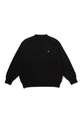 Fresh Service /  THERMAL JERSEY CREW NECK KNIT - BLACK
