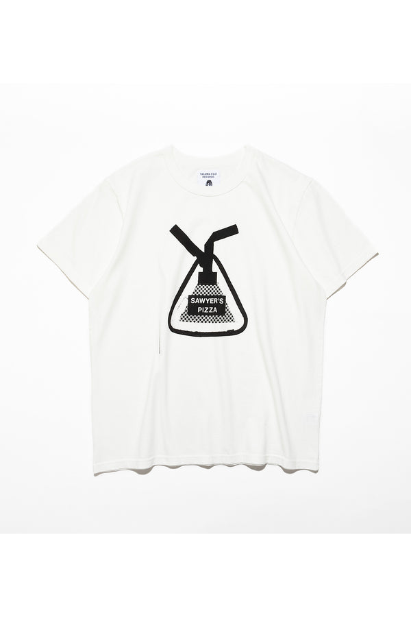 TACOMA FUJI RECORDS / SAWYER’S PIZZA Tee - White