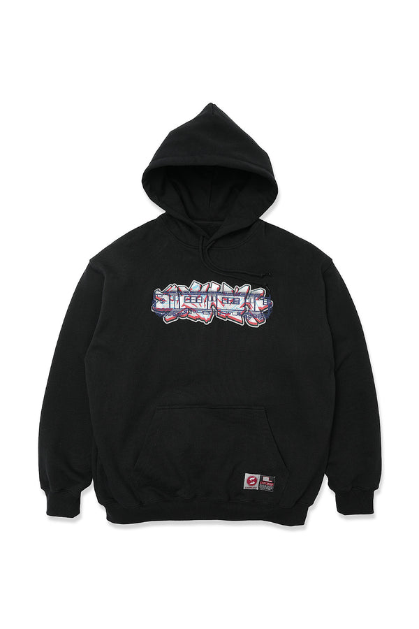 SUBWARE  / STASH PIECE + TRAINCAR HOODIE - BLK