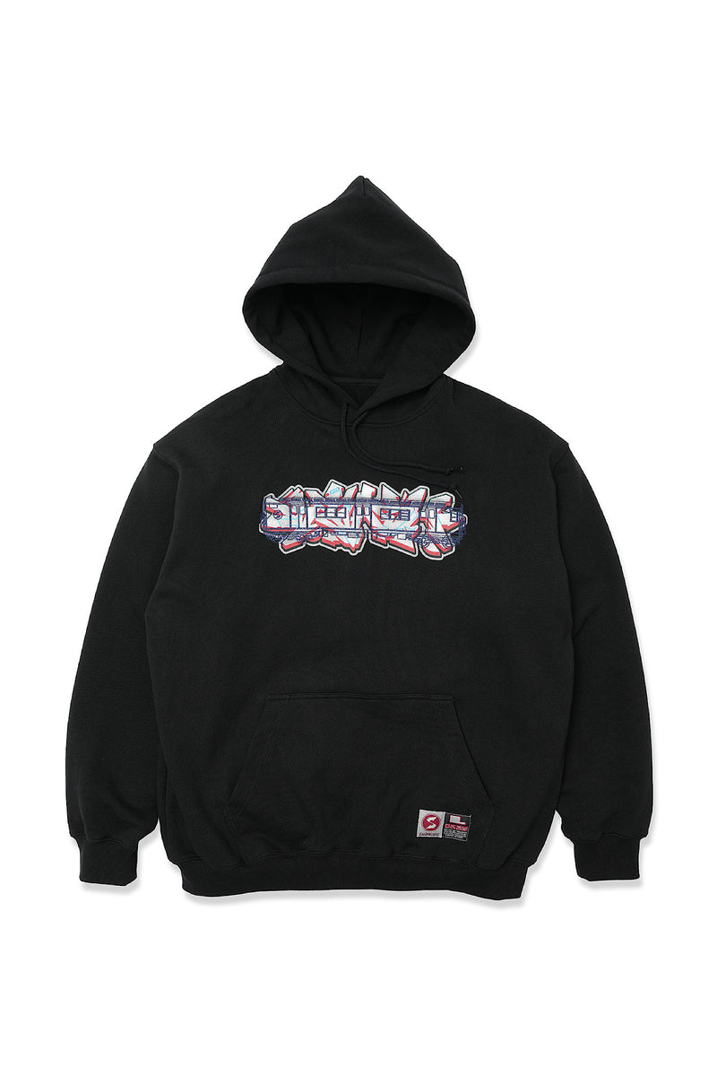 SUBWARE  / STASH PIECE + TRAINCAR HOODIE - BLK
