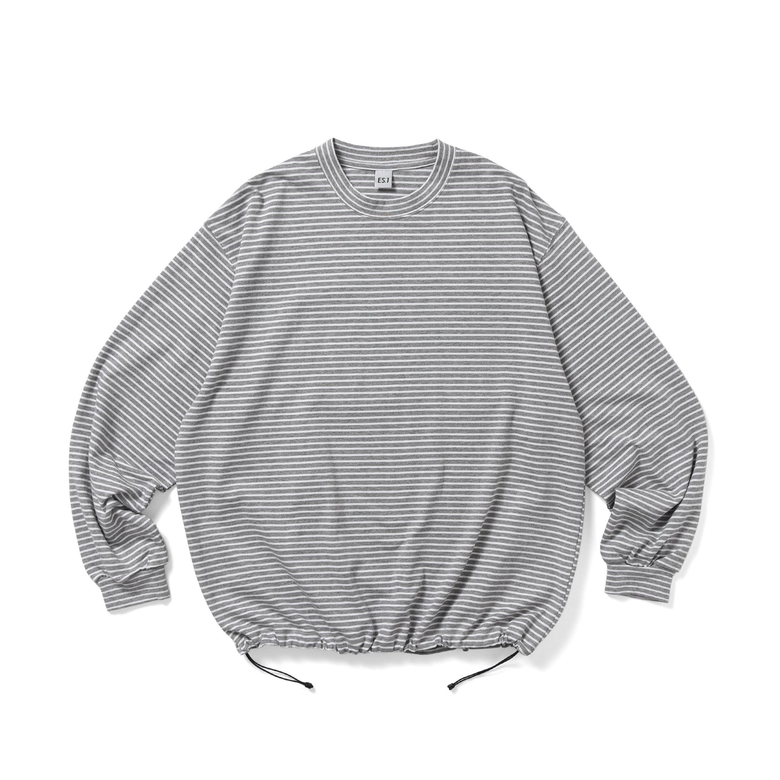 ES.1 / Border LS T -Shirt- Gray Border – redtriangle