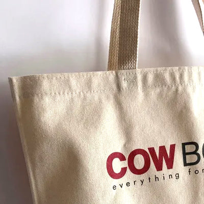 COW BOOKS トートバッグ ブラウン COW BOOKS / Logo Tote (1st Logo/Natural) – redtriangle