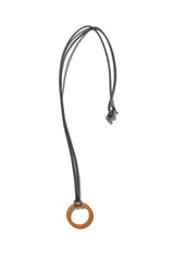 Mountain Research /Circle Necklace - Orange