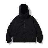 ES.1 / 3lyr down Hoodie - Black