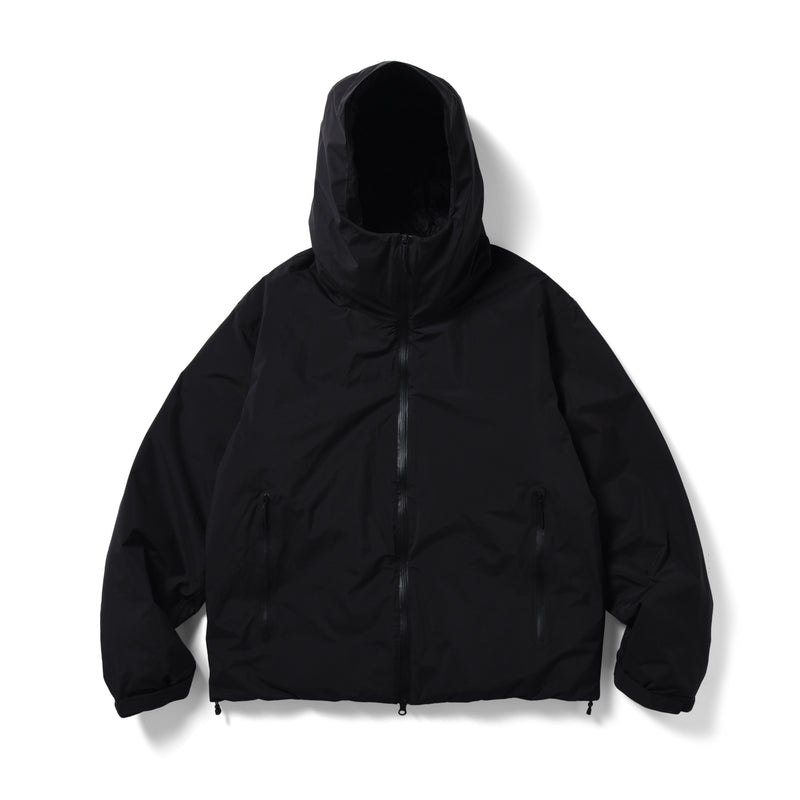 ES.1 / 3lyr down Hoodie - Black