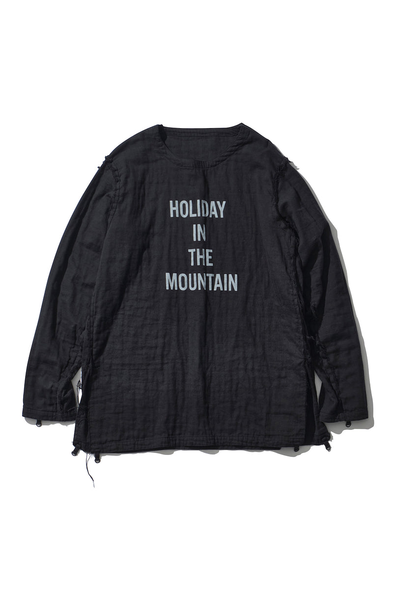 Mountain Research / Gauze Muslin Shirt - Black 