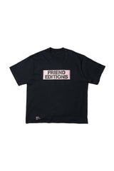 Fresh Service /  FRIEND EDITIONS CORPORATE TEE "STICKER" - NAVY