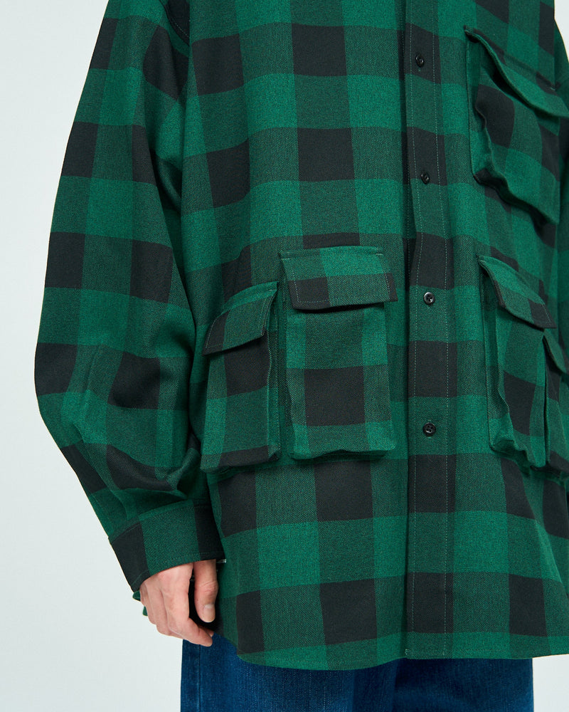 FreshService / Buffalo Check Multi Pocket Shirt