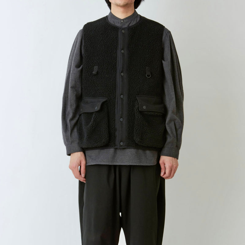 White Mountaineering /VOA VEST - WM2473513/BLACK