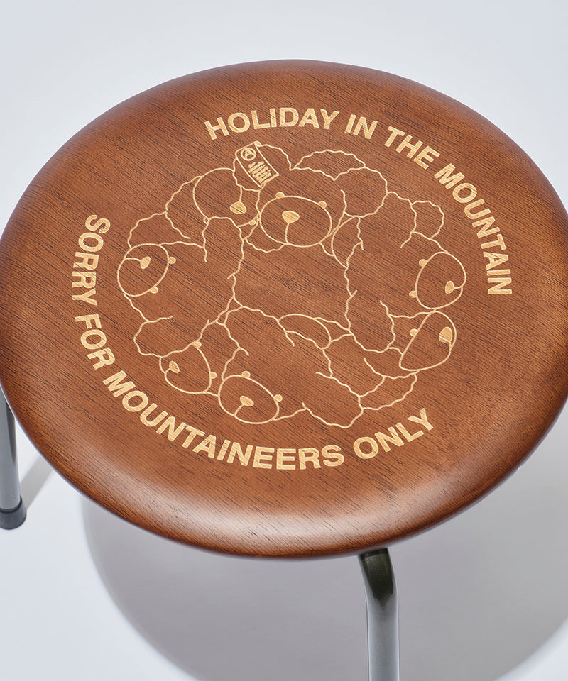 Mountain Research / Round Stool - HITM157（Kuma Wreath）