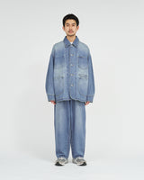 Fresh Service /  CORPORATE DENIM FIVE POCKET PANTS - LIGHT WASH
