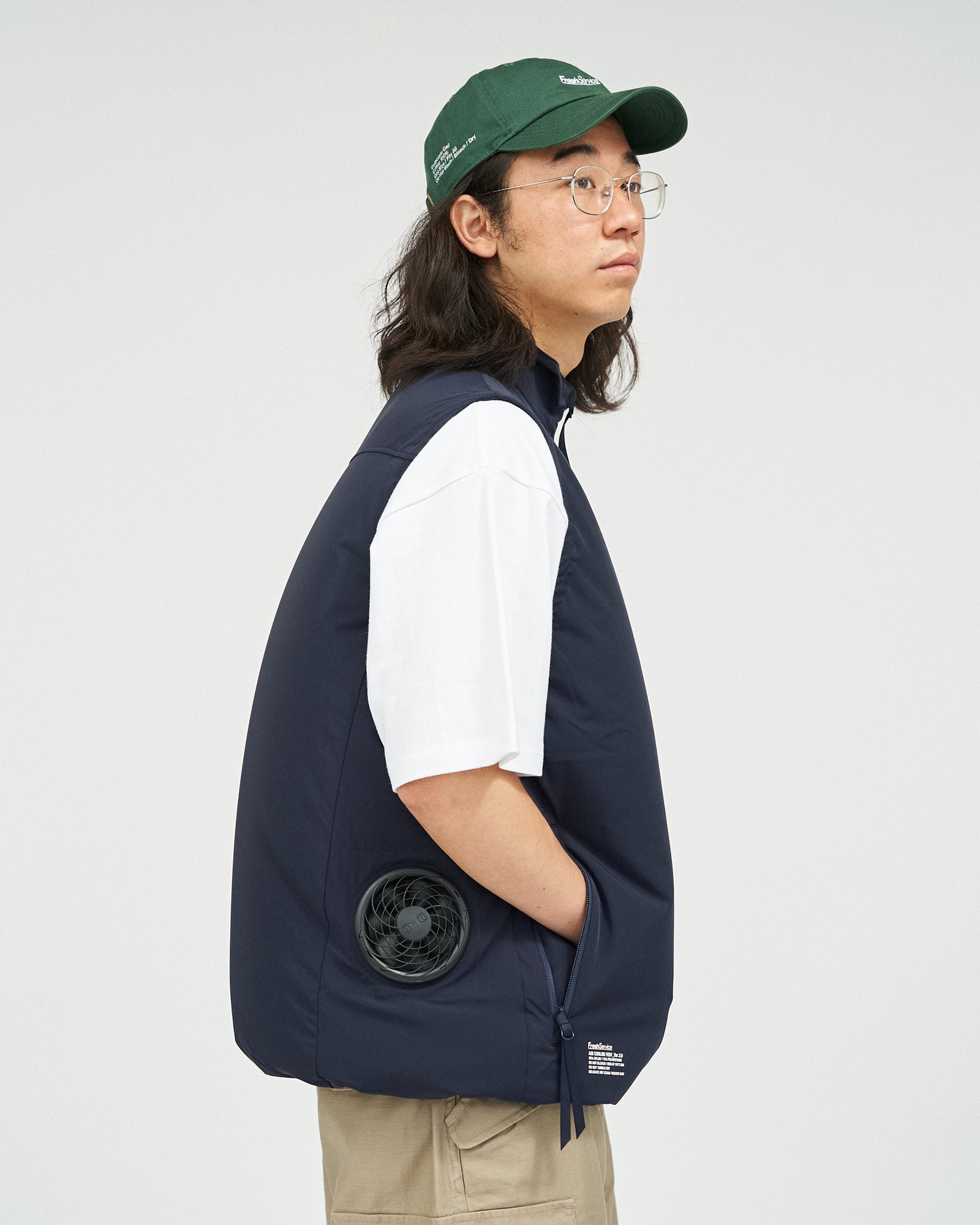 Fresh Service / AIR COOLING VEST_Ver.2.0 - Navy – redtriangle