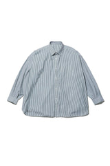 Fresh Service / CORPORATE UNIFORM L/S SHIRT - Green Stripe