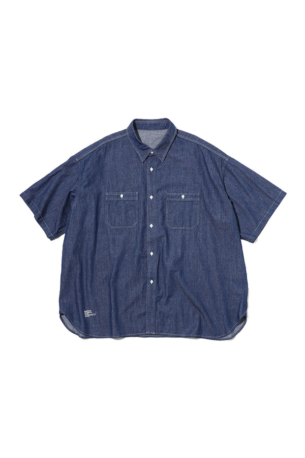 Fresh Service / LIGHT DENIM  S/S SHIRT  - DARK FADE