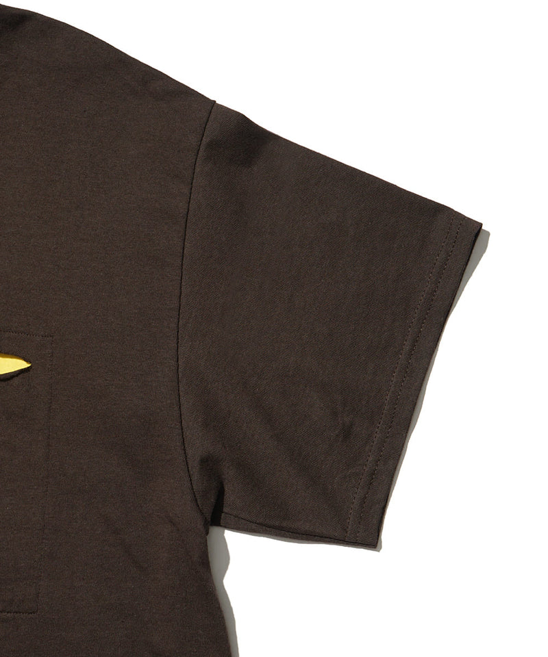 Mountain Folks Tailoring /W-Neck Tee - Brown