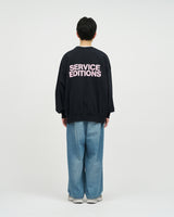 Fresh Service /  FRIEND EDITIONS LIGHT OZ CREW NECK SWEAT - NAVY
