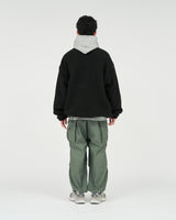Fresh Service / HEAVY FLEECE ZIP-UP JACKET - Black