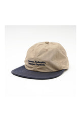 Garbage / SOFT BRIM 6 PANEL CAP LOW (HAPPY CHEMICALS) - SAND / NAVY BRIM (NAVY EMB)