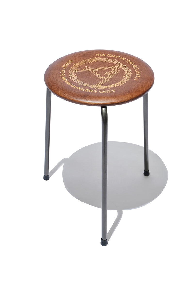 Mountain Research / Round Stool - HITM157（"A"Wreath）