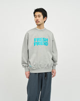 Fresh Service /  FRIEND EDITIONS LIGHT OZ CREW NECK SWEAT - H.GRAY