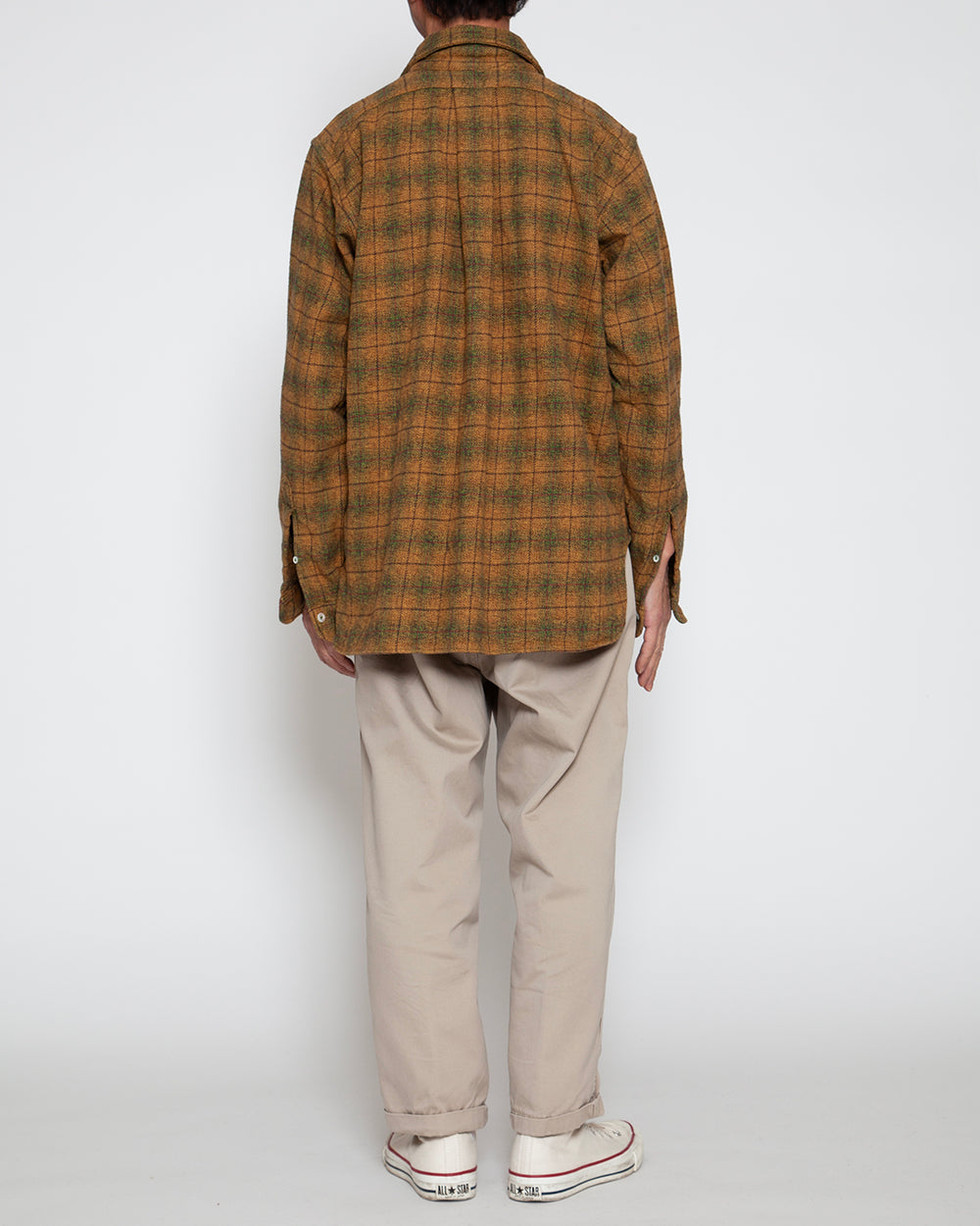 【再値下げ】GREED COMPRESSION WOOL チェックコンビネゾン CORONA / W.C.W SHIRT PULLOVER / Khaki × Green – redtriangle