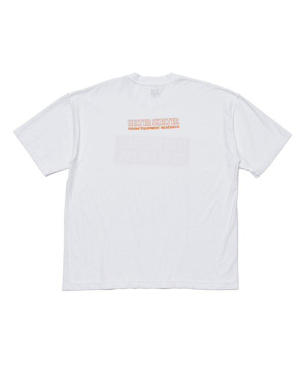 Riding Equipment Research / Logo Tee (MINE) - RER190/White*A.ORANGE