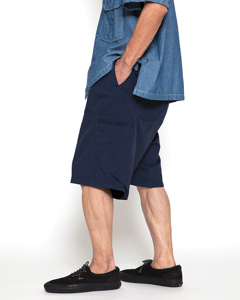 CORONA / UTILITY EASY SHORT SLACKS - Navy – redtriangle