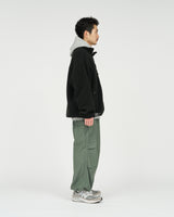 Fresh Service / HEAVY FLEECE ZIP-UP JACKET - Black