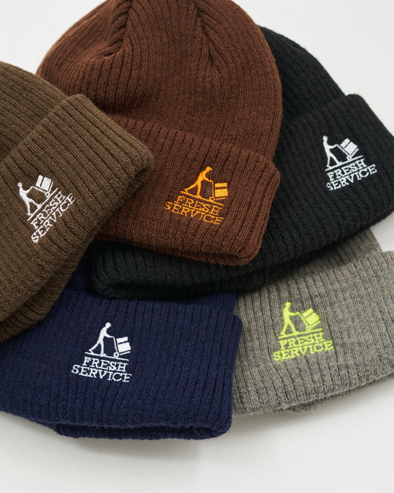 Fresh Service / THERMAL RIB KNIT WATCH CAP - NAVY
