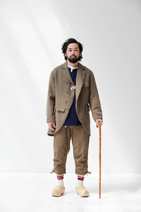Mountain Folks Tailoring /W-Neck Tee - Navy